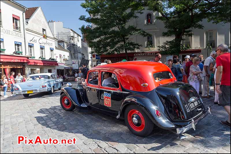  Taxi Citroen Traction 11, Traversee de Paris estivale