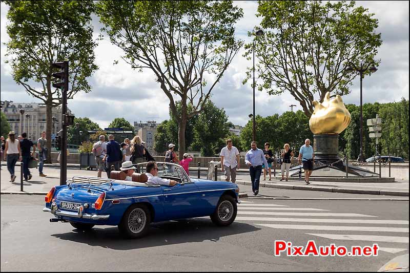 MB B Cabriolet, Traversee de Paris estivale