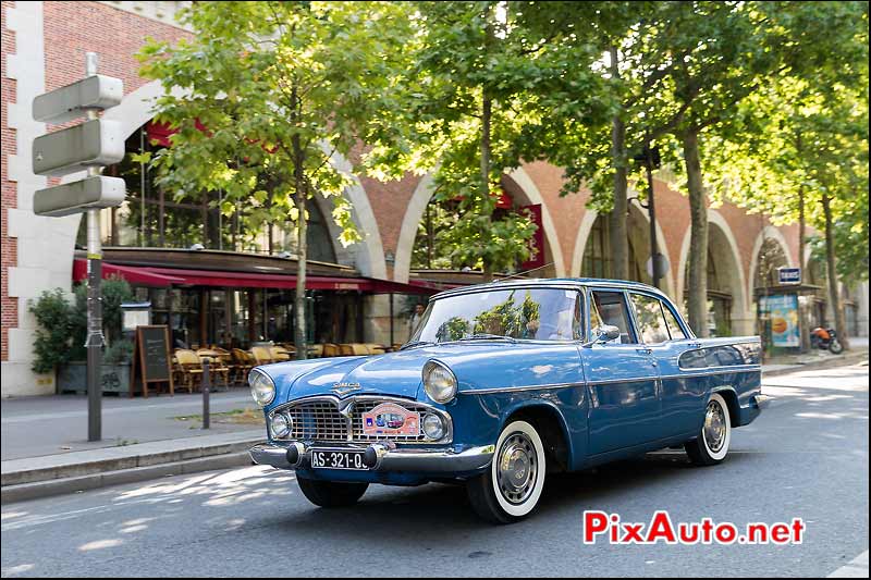 Simca Chambord Avenue Daumesnil, Traversee de Paris estivale