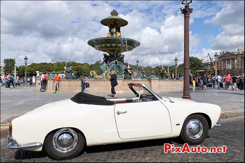 VW Karmann Ghia Cabriolet, Traversee de Paris estivale