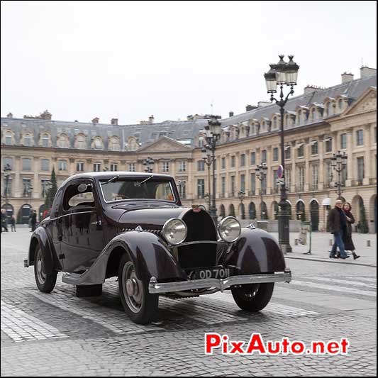 Bugatti Type 49 #49466, Traversee de Paris 2014