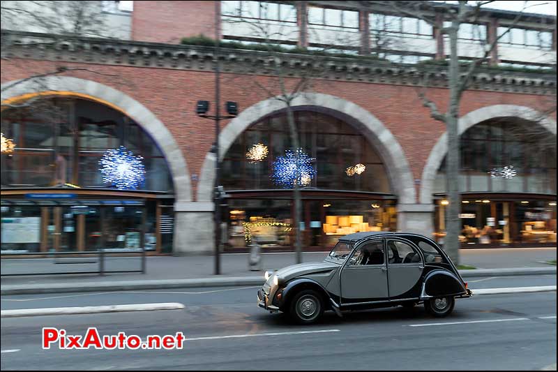 Citroen 2cv Charleston, Traversee de Paris 2014