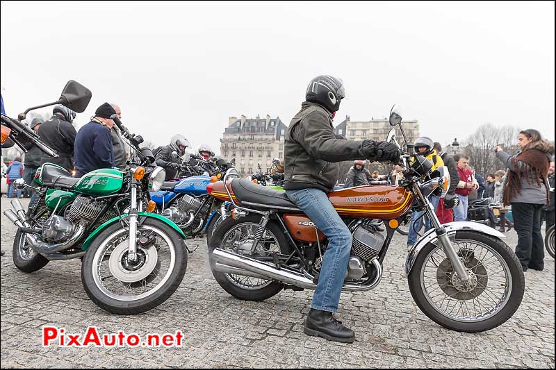 Kawasaki KH500, Traversee de Paris 2014