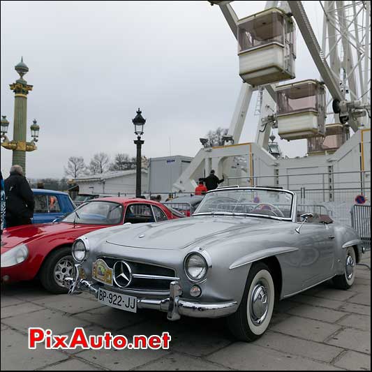 Mercedes-Benz 190SL cabriolet, Traversee de Paris 2014