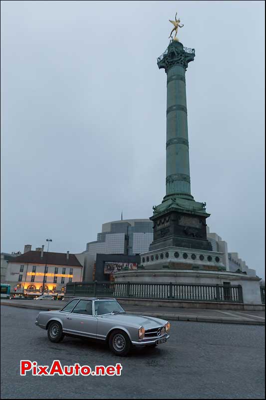 Mercedes-Benz coupe Pagode, Traversee de Paris 2014