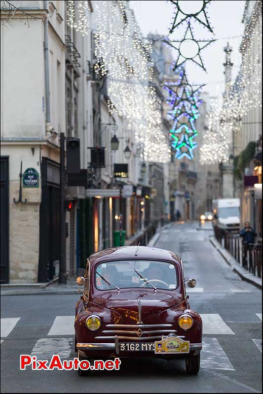 Renault 4cv bordeaux, Traversee de Paris 2014