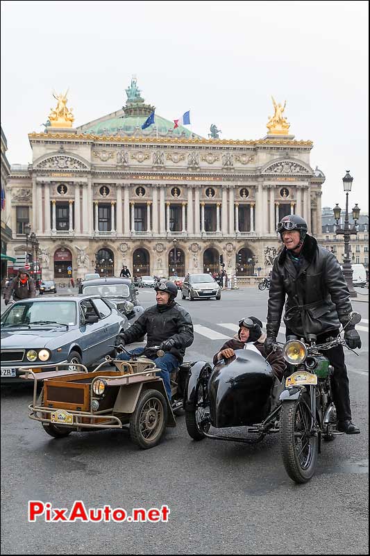 Side-car Rene Gillet, Traversee de Paris 2014