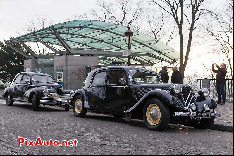 Traction et Peugeot 203, Traversee de Paris 2014