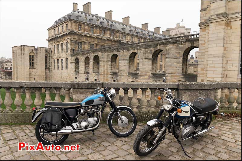 Triumph Bonneville 750, Traversee de Paris 2014