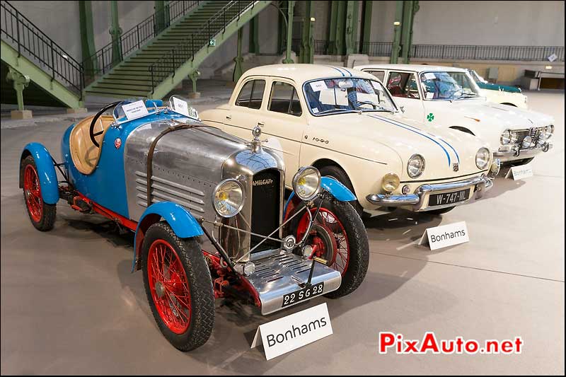 Amilcar CGS, Renault Dauphine, vente Bonhams Paris