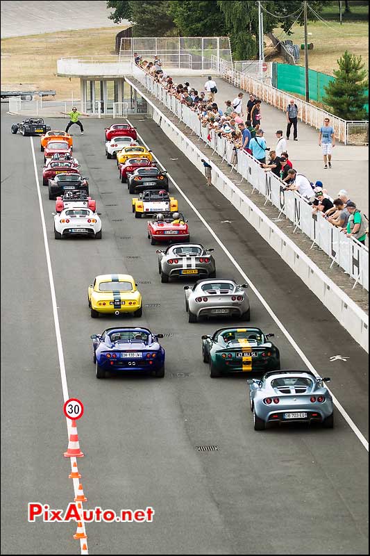 2e Festival Lotus, Grille de depart Montlhery