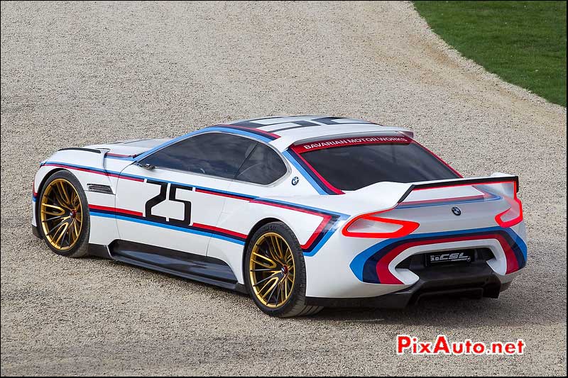 Chantilly-Arts-et-Elegance-Richard-Mille, Bmw 3.0 CSL Hommage R arriere