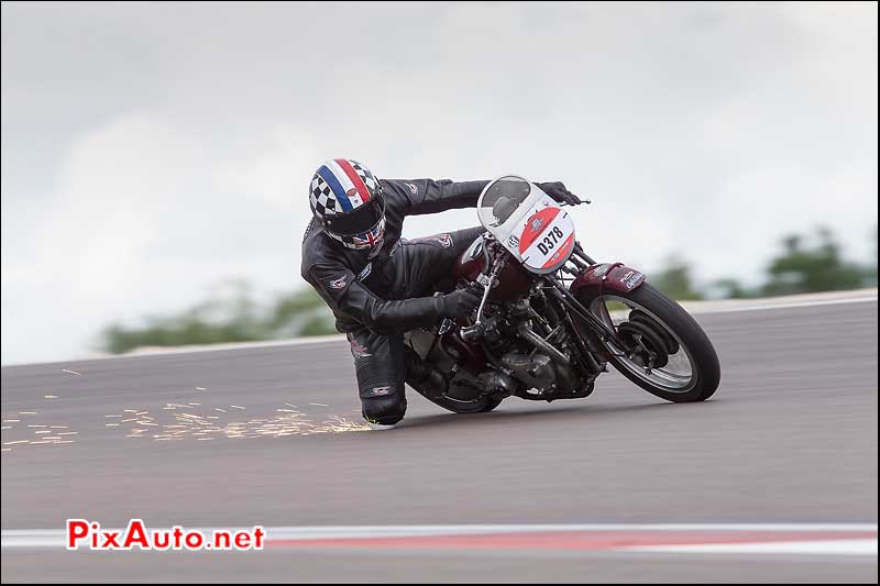 Coupes Moto Legende, Triumph 500 Speed Twin Frank Chatokhine