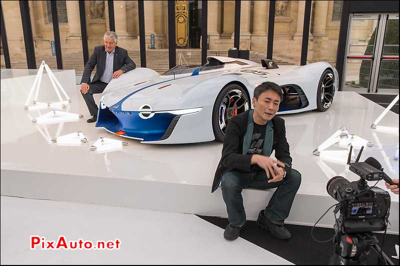 Exposition Concept-Cars, Bernard Ollivier et Kazunori Yamauchi