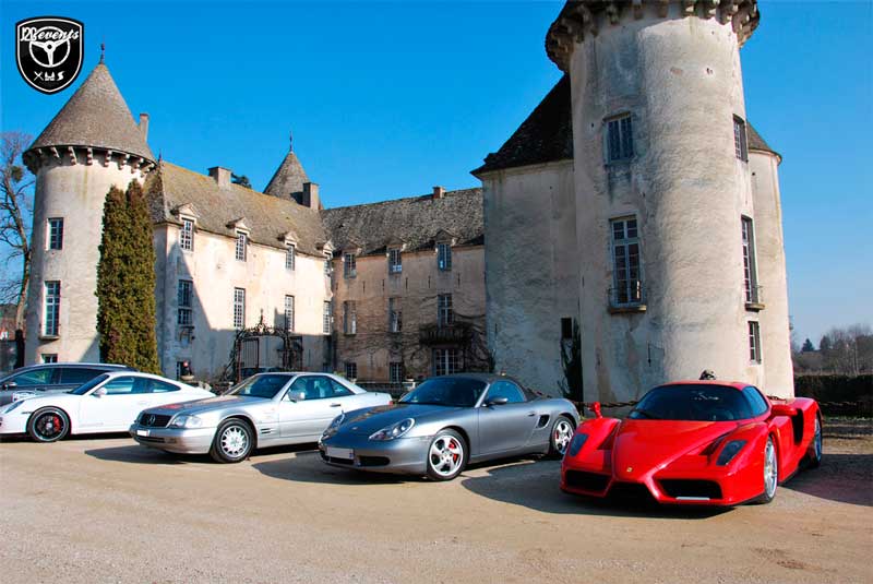 1re Maconnais Roadtrip J2CEvents, ferrari Enzo, Porsche