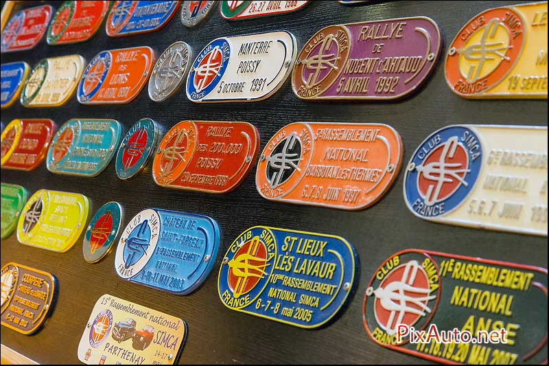 Automedon, Plaques Rallye Club Simca France