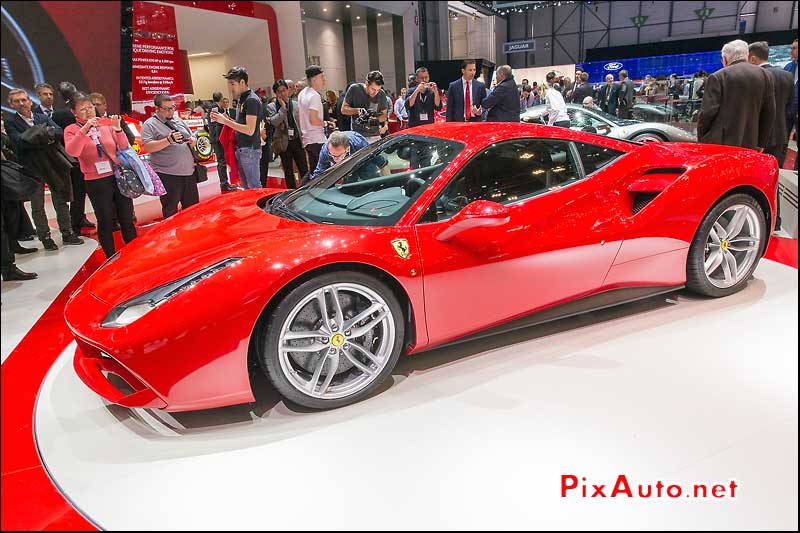 Salon De Geneve, Ferrari 488 GTB Rosso