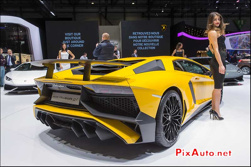 Salon-de-Geneve, Lamborghini Aventador SV Arriere