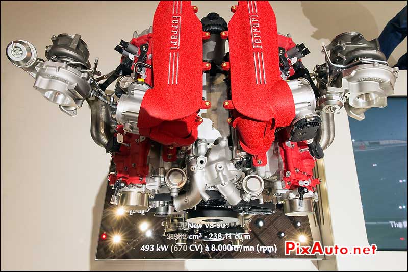Salon De Geneve, Moteur V8 Turbo 488 GTB