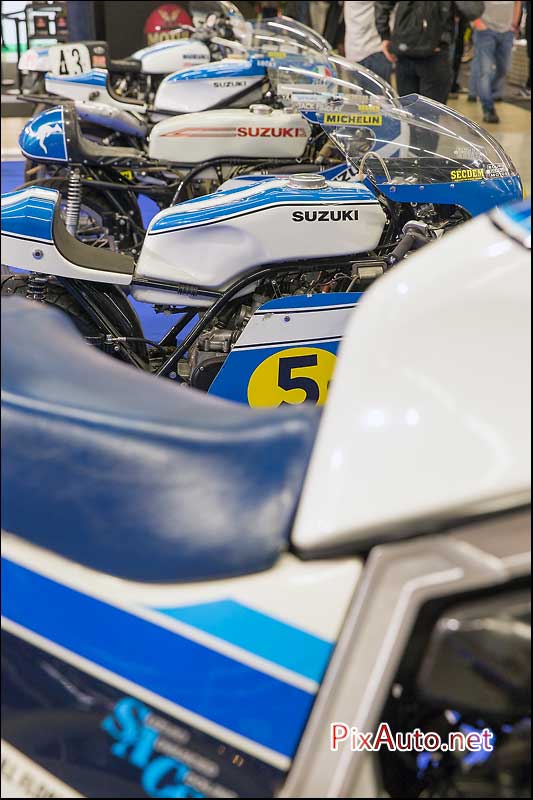 Salon-Moto-Legende 2015, Exposition Suzuki de competition