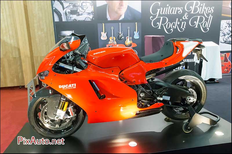 Salon-de-la-Moto, expo Guitars Bikes, Ducati Desmosedici