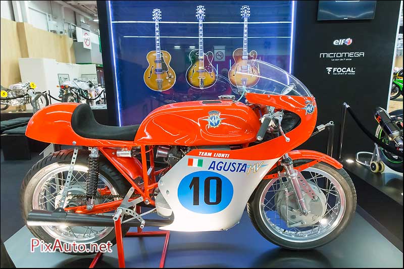 Salon-de-la-Moto, expo Guitars Bikes, MV-Agusta Team Leonti