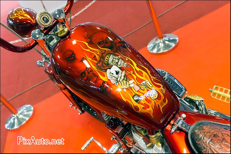 Salon-de-la-Moto 2015, Peinture Personalisee Reservoir