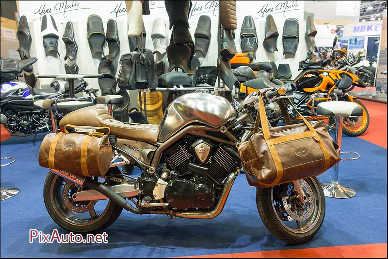Salon-de-la-Moto 2015, Selles et bagages Yves Moillo