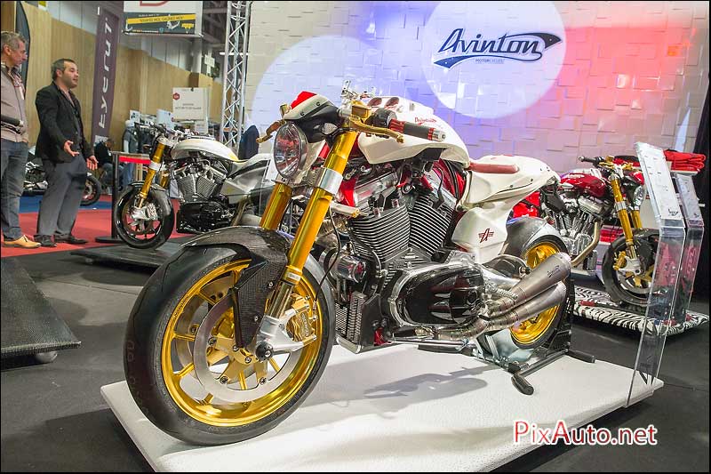 Salon-de-la-Moto 2015, Stand Avinton Motrocycle, Moto Corse