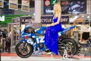 Salon-de-la-Moto 2015, Hotesse Suzuki GSX-R 1000 Superbike