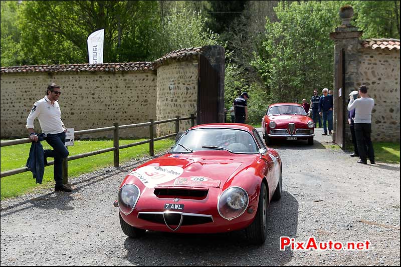Tour Auto,  Abbaye Escaladieu, Alfa Romeo TZ N°30