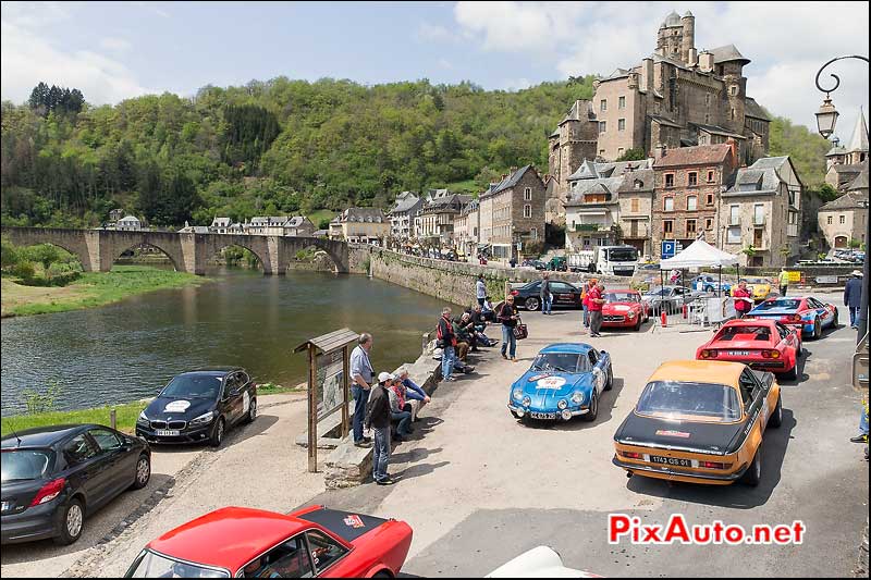 Tour Auto 2015, Entree/Sortie Parc a Estaing