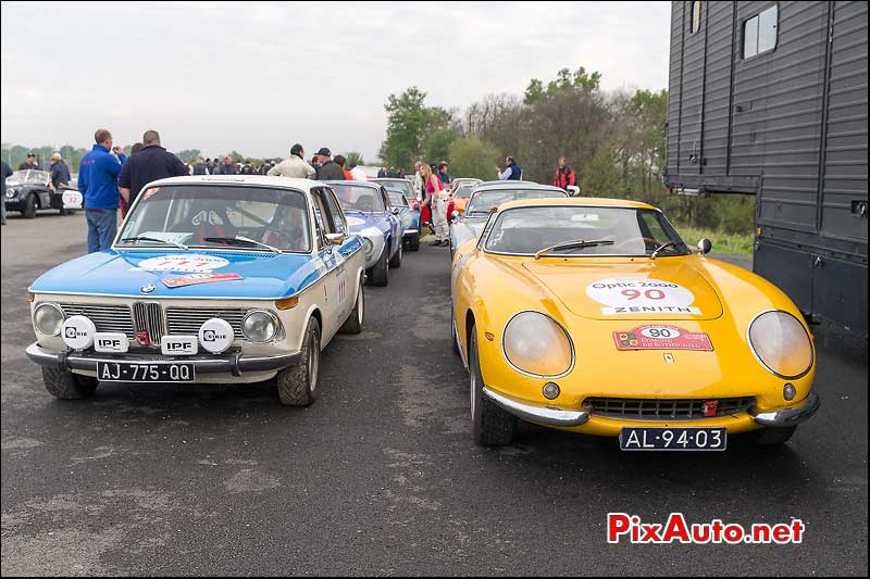 Tour Auto, Circuit Pau Arnos, BMW et Ferrari 275 GTB