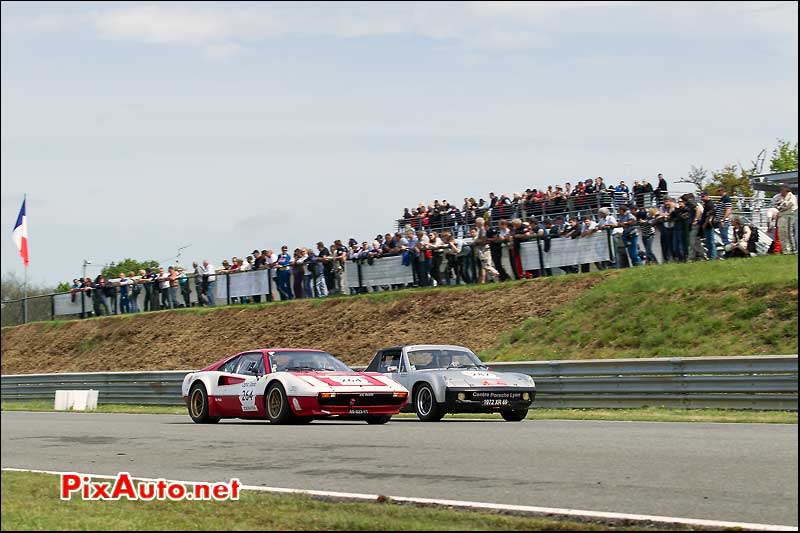 Tour Auto, Circuit Pau Arnos, Ferrari 308-GTB et Porsche 914