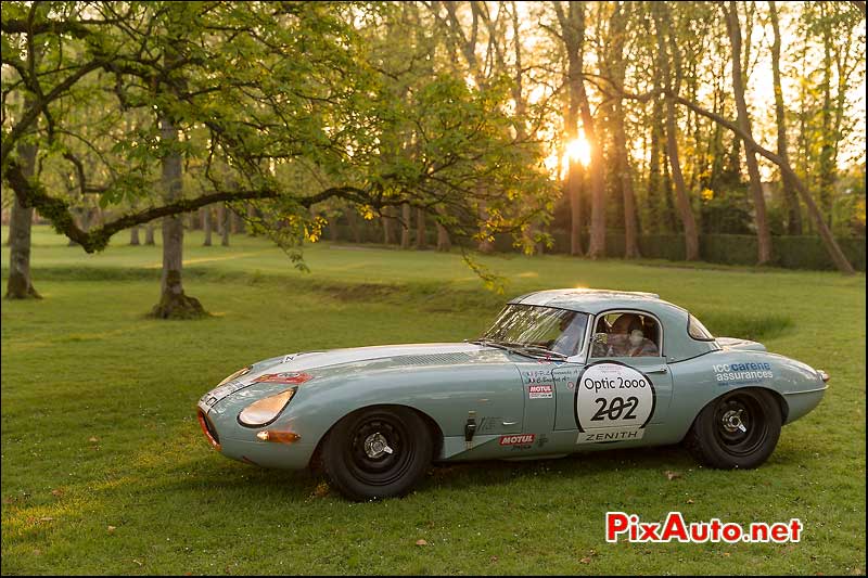 Tour Auto 2015, Jaguar Type-E N°202, Chateau Courances