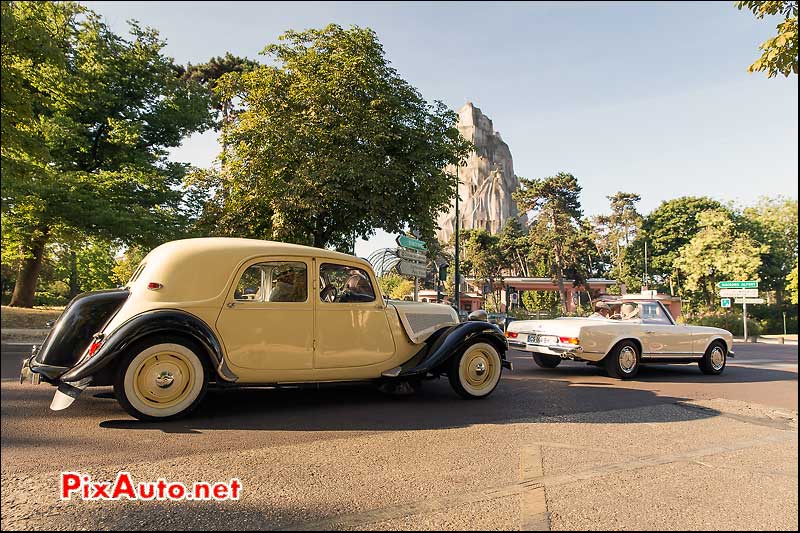 Traversee de Paris Estivale, Citroen Traction Zoo de Vincennes