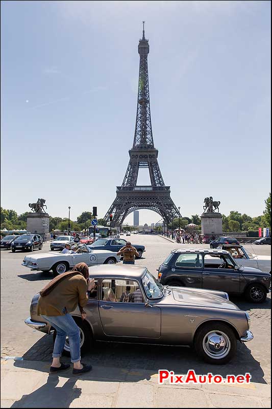 Traversee de Paris Estivale, Honda S800 Place du Trocadero