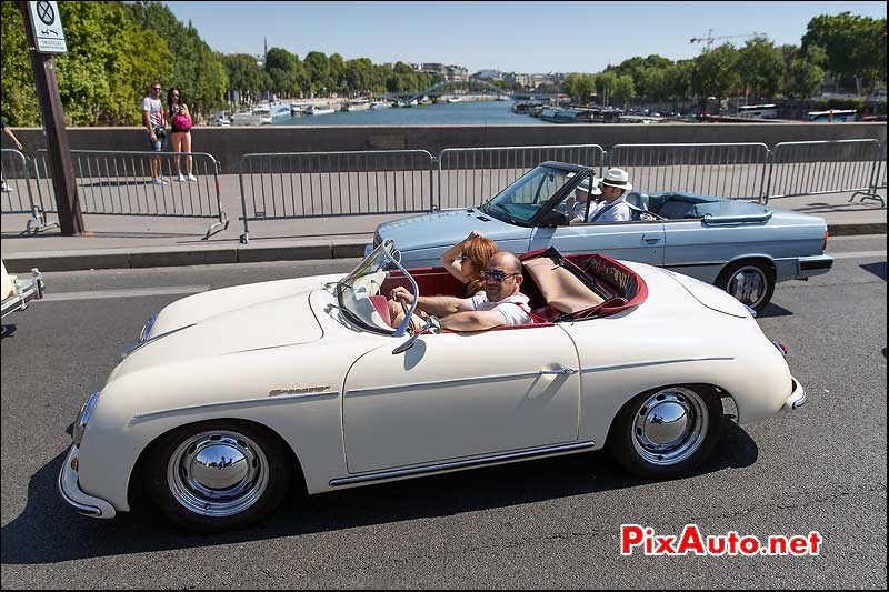 Traversee de Paris Estivale, Porsche Speedster Pont d'iena