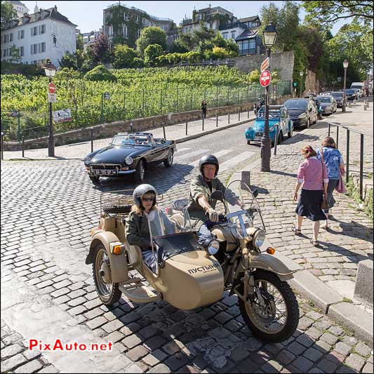 Traversee de Paris Estivale, Side-Car Vignes Clos Montmartre