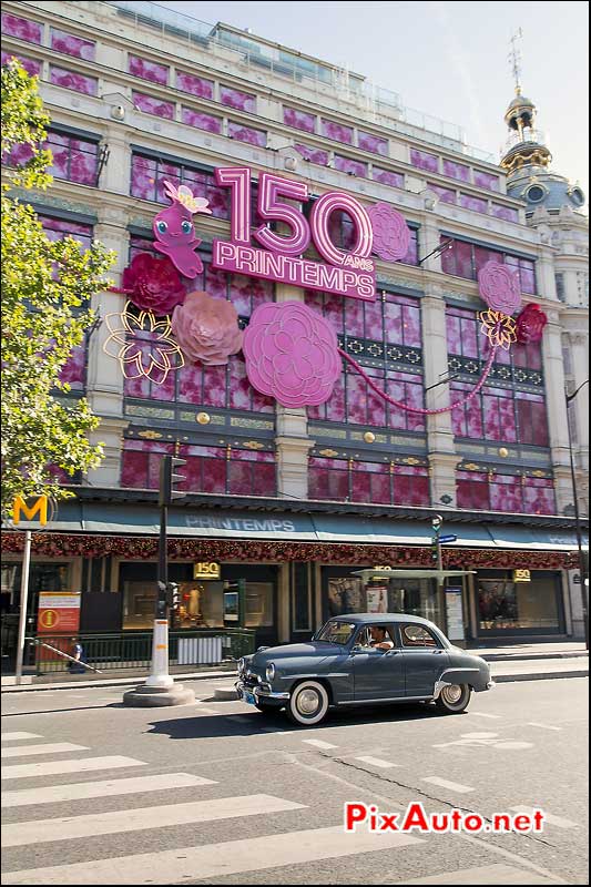 Traversee de Paris Estivale, Simca Aronde Boulevard Haussmann