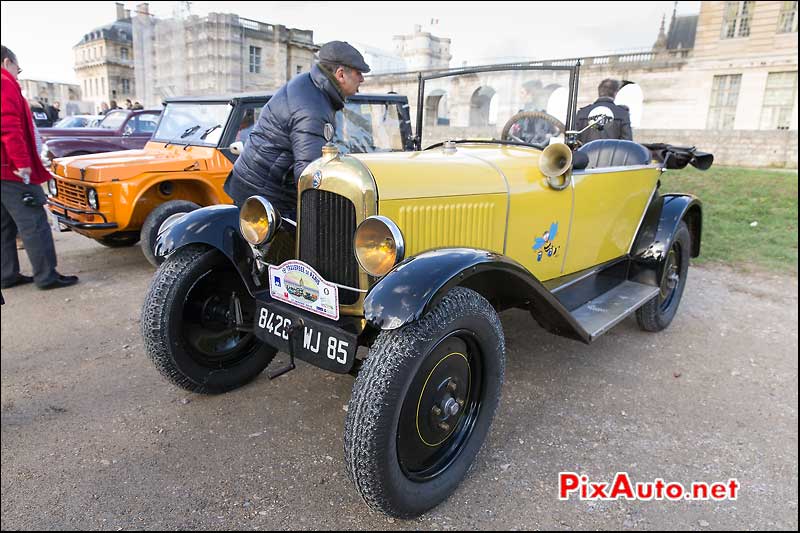 15e Traversee de Paris, Citroen 5hp, chateau vincennes