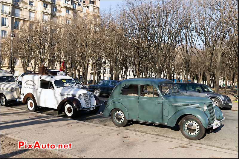 Traversee de Paris, Renault Juvaquatre et Dauphinoise