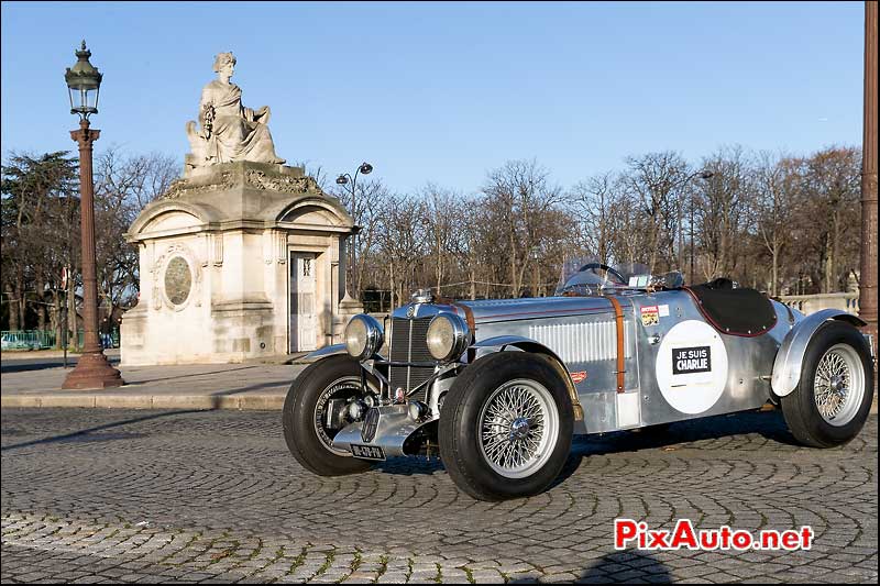 Traversee de Paris 2015, Roadster MG Place Concorde