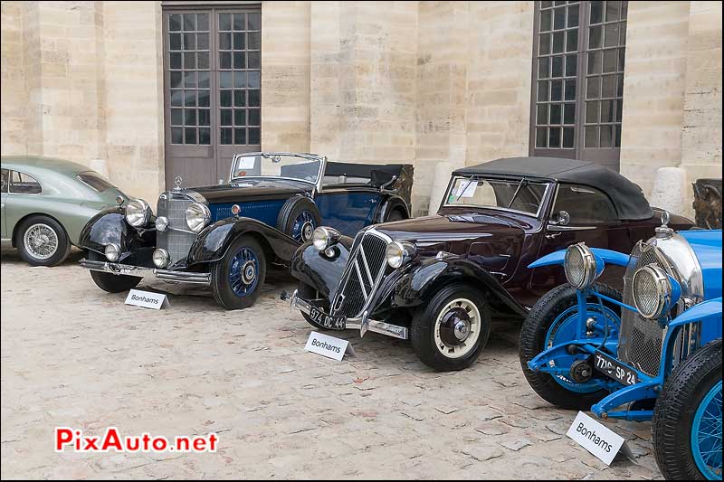 Bonhams A Chantilly, Traction Avant et Mercedes 500K Cabriolet