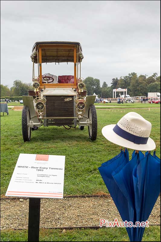 Chantilly-Arts-&-Elegance, White Rear Entry Tonneau 1903