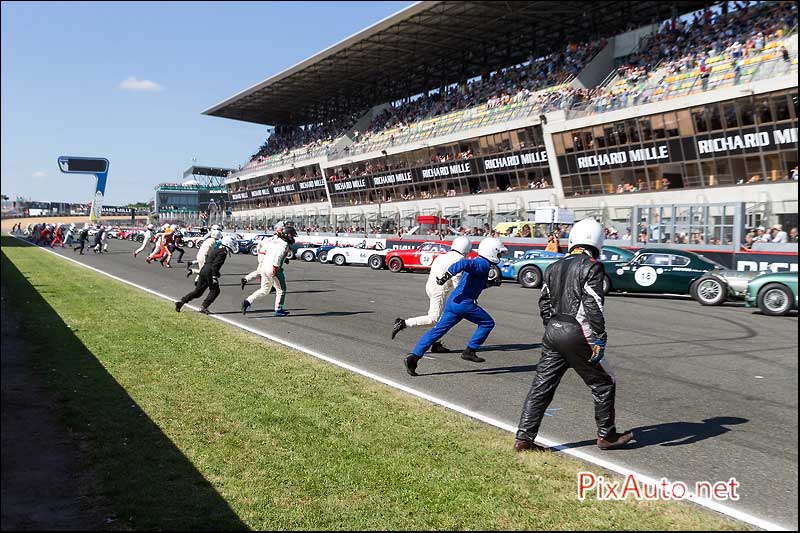 Le-Mans-Classic 2016, Course Pilotes Depart Le Mans