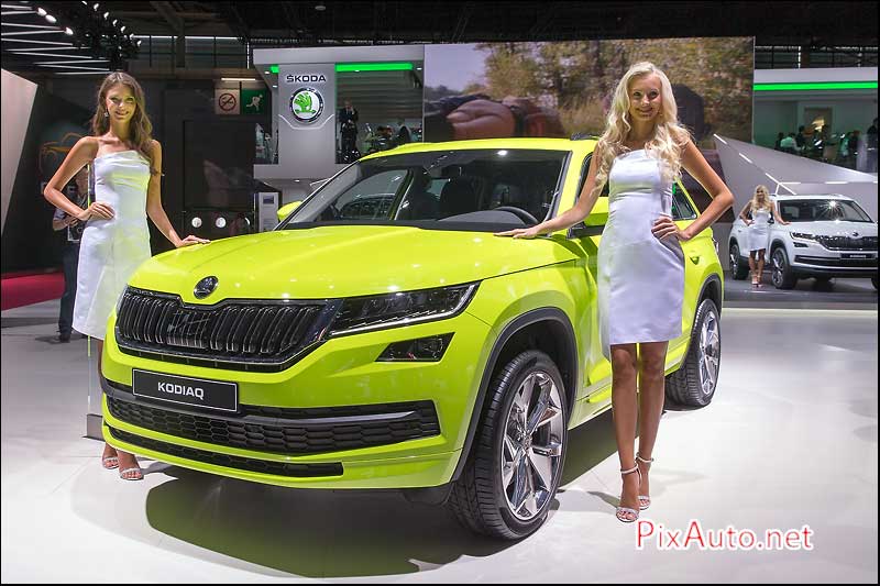 MondialdelAutomobile-Paris, Skoda Kodiaq et Hotesses