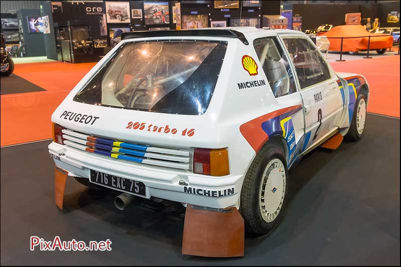 Salon Retromobile, Peugeot 205 Turbo 16