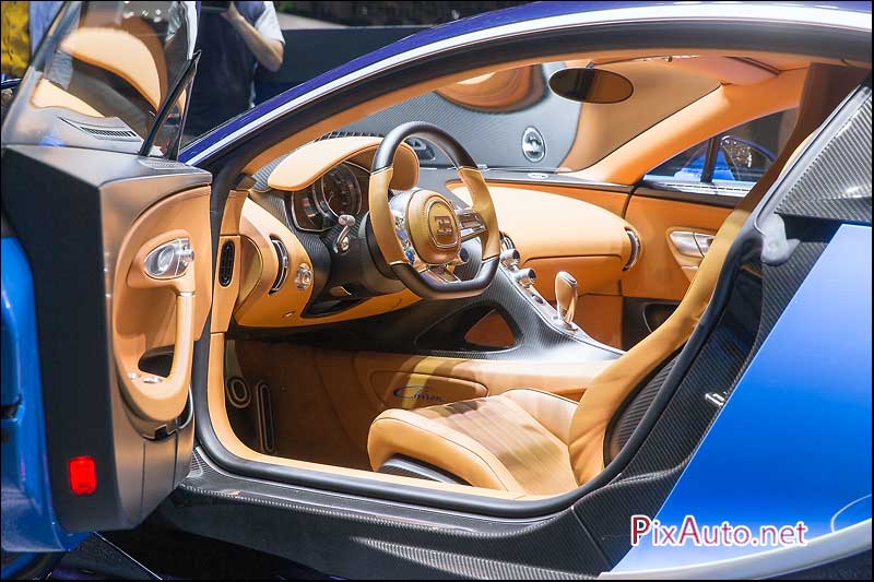 Salon-auto-geneve, Bugatti Chiron Habitacle