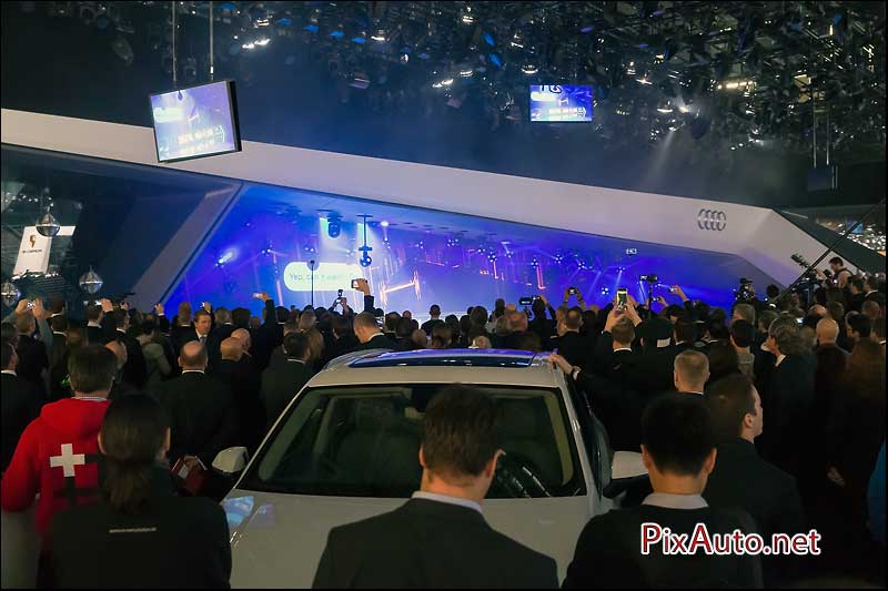 Salon-auto-geneve, Conference de presse Audi